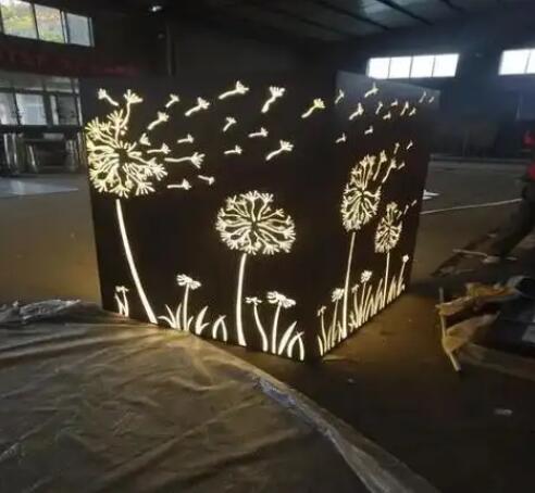 长汀耐候钢灯箱